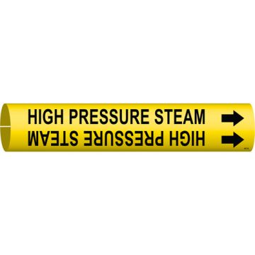"High Pressure Steam" Pipe Marker