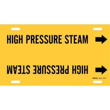 "High Pressure Steam" Pipe Marker