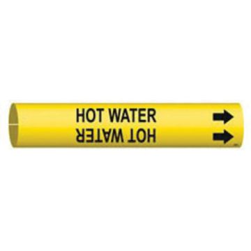 "Hot Water" Pipe Marker