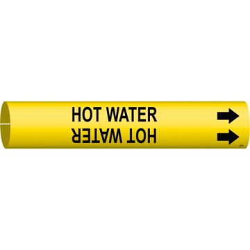 "Hot Water" Pipe Marker
