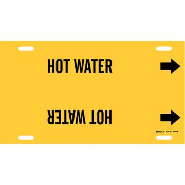 "Hot Water" Pipe Marker