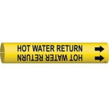 "High Pressure Return" Pipe Marker