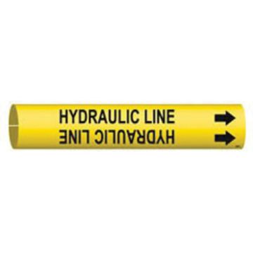 "Hydraulic Line" Pipe Marker