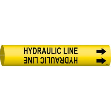 "Hydraulic Line" Pipe Marker