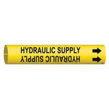 "Hydraulic Supply" Pipe Marker
