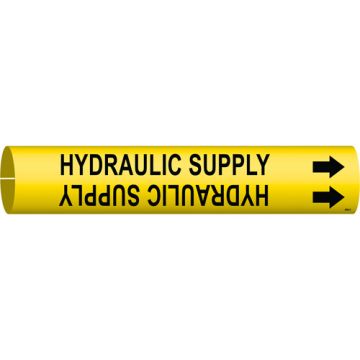"Hydraulic Supply" Pipe Marker