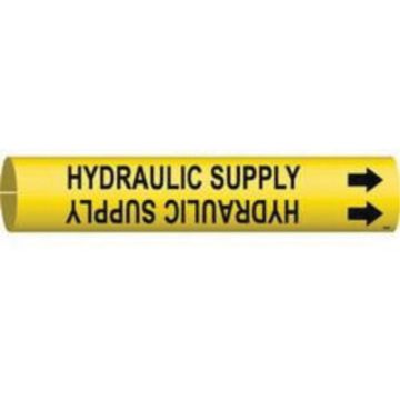 "Hydraulic Supply" Pipe Marker