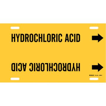"Hydrochloric Acid" Pipe Marker