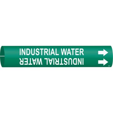 "Industrial Water" Pipe Marker