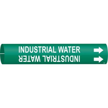 "Industrial Water" Pipe Marker