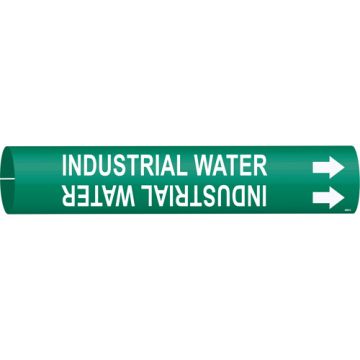 "Industrial Water" Pipe Marker