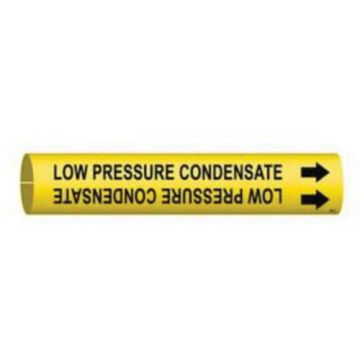"Low Pressure Condensate" Pipe Marker