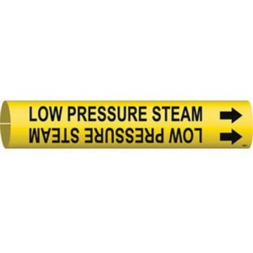 "Low Pressure Steam" Pipe Marker