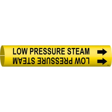 "Low Pressure Steam" Pipe Marker