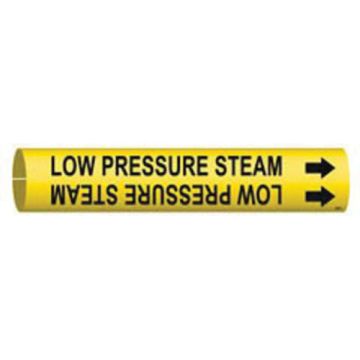 "Low Pressure Steam" Pipe Marker