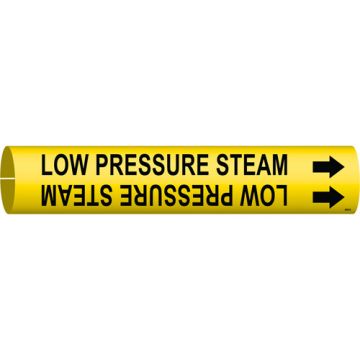 "Low Pressure Steam" Pipe Marker