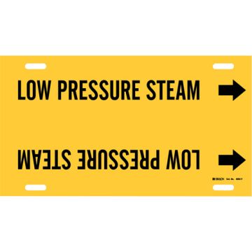 "Low Pressure Steam" Pipe Marker