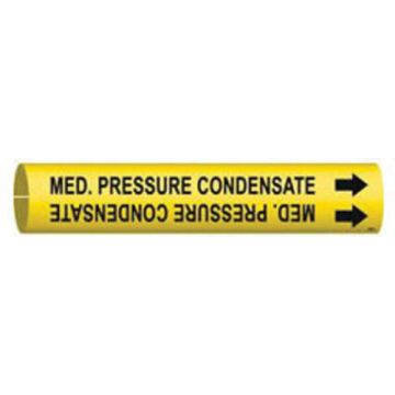 "Med. Pressure Condensate" Pipe Marker