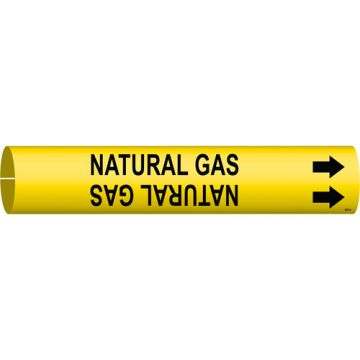 "Natural Gas" Pipe Marker