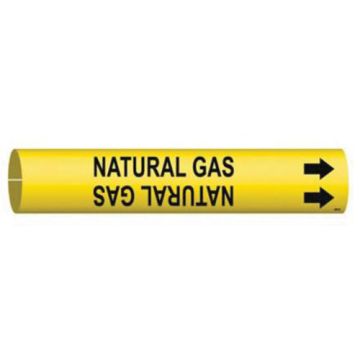 "Natural Gas" Pipe Marker