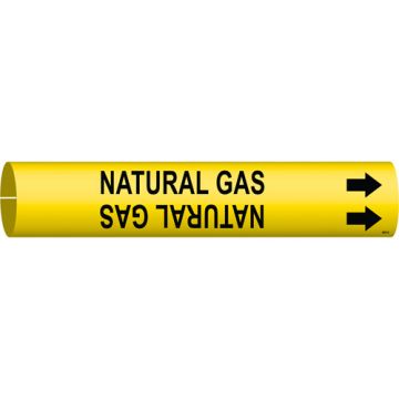 "Natural Gas" Pipe Marker