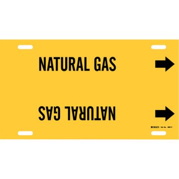 "Natural Gas" Pipe Marker