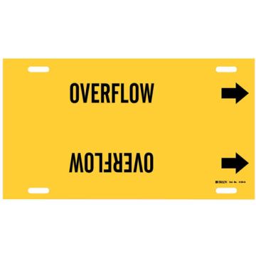 "Overflow" Pipe Marker
