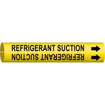 "Refrigerant Suction" Pipe Marker