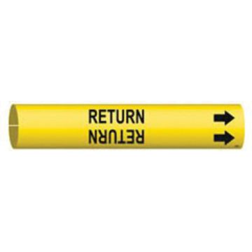 "Return" Pipe Marker