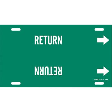 "Return" Pipe Marker
