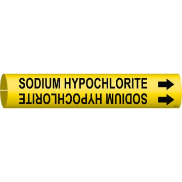 "Sodium Hypochlorite" Pipe Marker