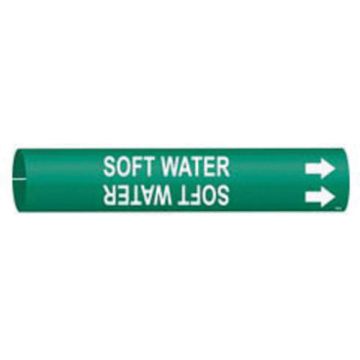"Soft Water" Pipe Marker