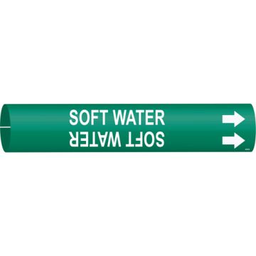 "Soft Water" Pipe Marker