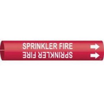 "Sprinkler Fire" Pipe Marker