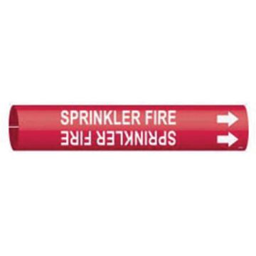 "Sprinkler Fire" Pipe Marker
