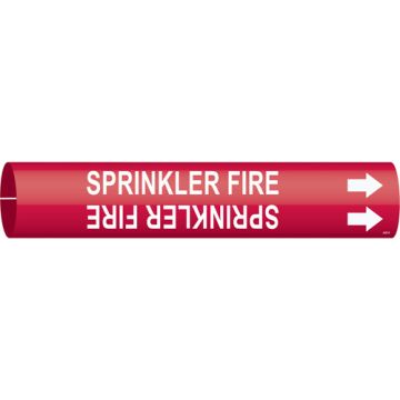 "Sprinkler Fire" Pipe Marker