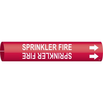 "Sprinkler Fire" Pipe Marker