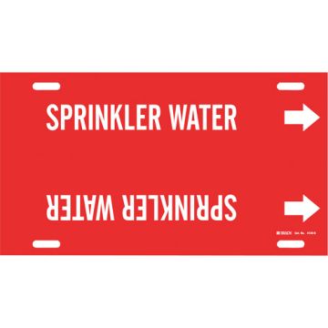 "Sprinkler Water" Pipe Marker