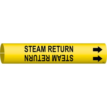 "Steam Return" Pipe Marker