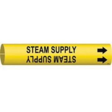 "Steam Supply" Pipe Marker