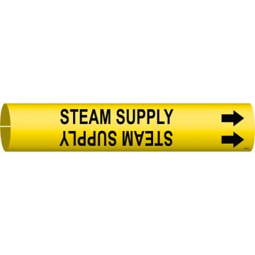 "Steam Supply" Pipe Marker