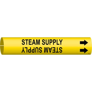 "Steam Supply" Pipe Marker
