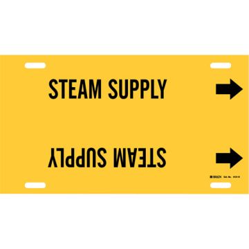 "Steam Supply" Pipe Marker