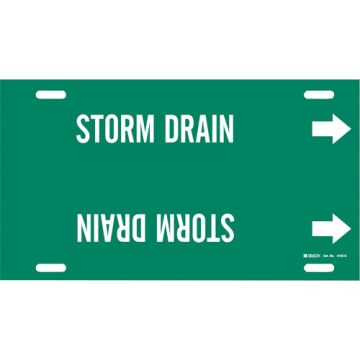 "Storm Drain" Pipe Marker