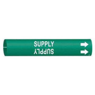 "Supply" Pipe Marker