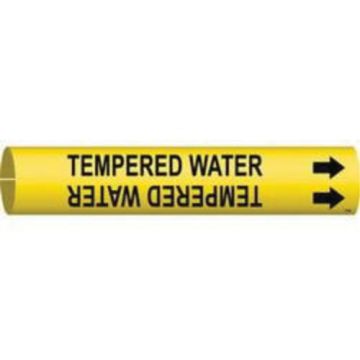 "Tempered Water" Pipe Marker