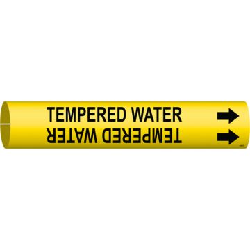 "Tempered Water" Pipe Marker