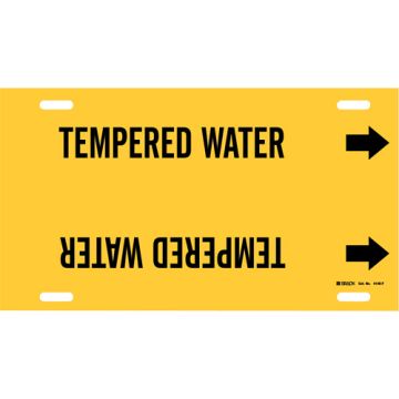 "Tempered Water" Pipe Marker