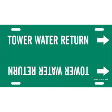 "Tower Water Return" Pipe Marker