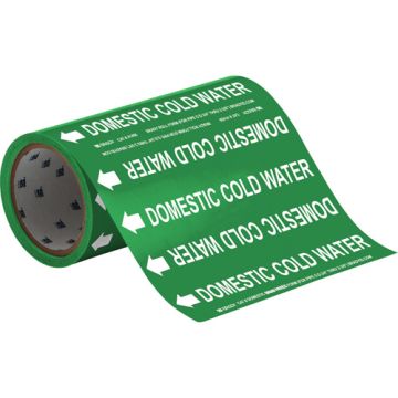 "Domestic Cold Water" Roll Form Pipe Markers
